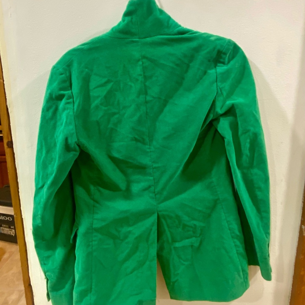 Catherine Fulmer Emerald Green Corduroy Blazer Jacket Indie Sleaze Rocker XS